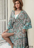 Kimono bohemio Havenah de talla grande para mujer - Vestido verde